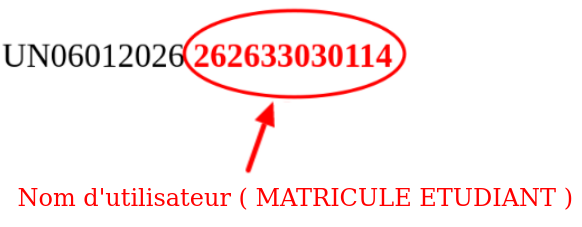 Matricule étudiant
